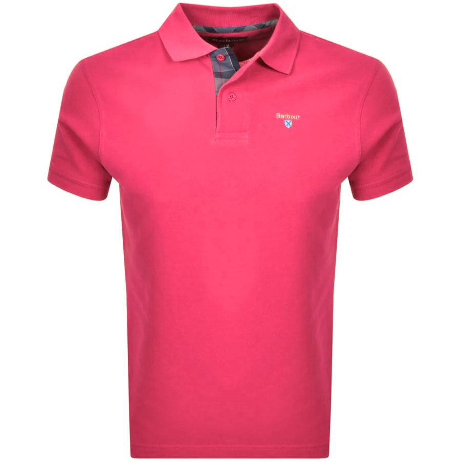 Alternative Image for ProductBarbour Pique Polo T Shirt Pink1